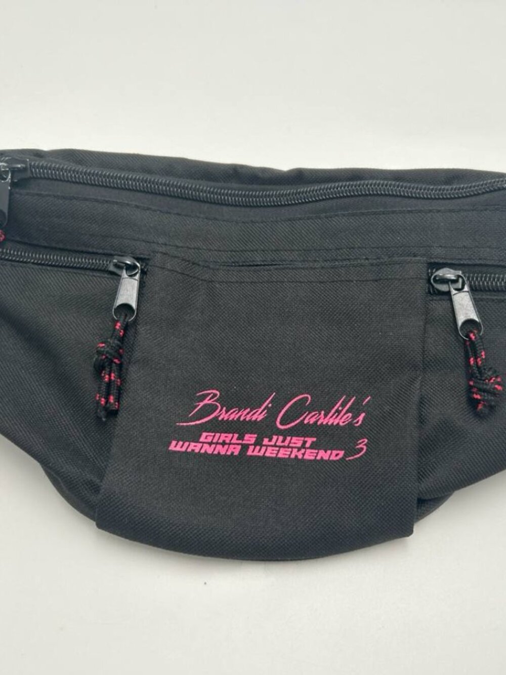 Brandi Carlile Girls Just Wanna Weekend 3 Fanny Pack Festival Merch Bag Black